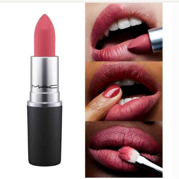 MAC Cosmetics Makeup Mac Powder Kiss Lipstick In A Little Tamed